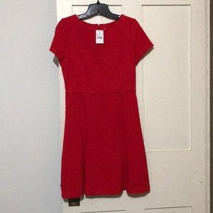 Short sleeve red JCrew dress